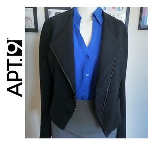 2/$30 Apt. 9 Moto Zip Career Blazer Jacket S